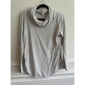 LOFT Sweater Womens Small Cowl Neck Flecked Confetti Draped Tunic Cozy Slouchy